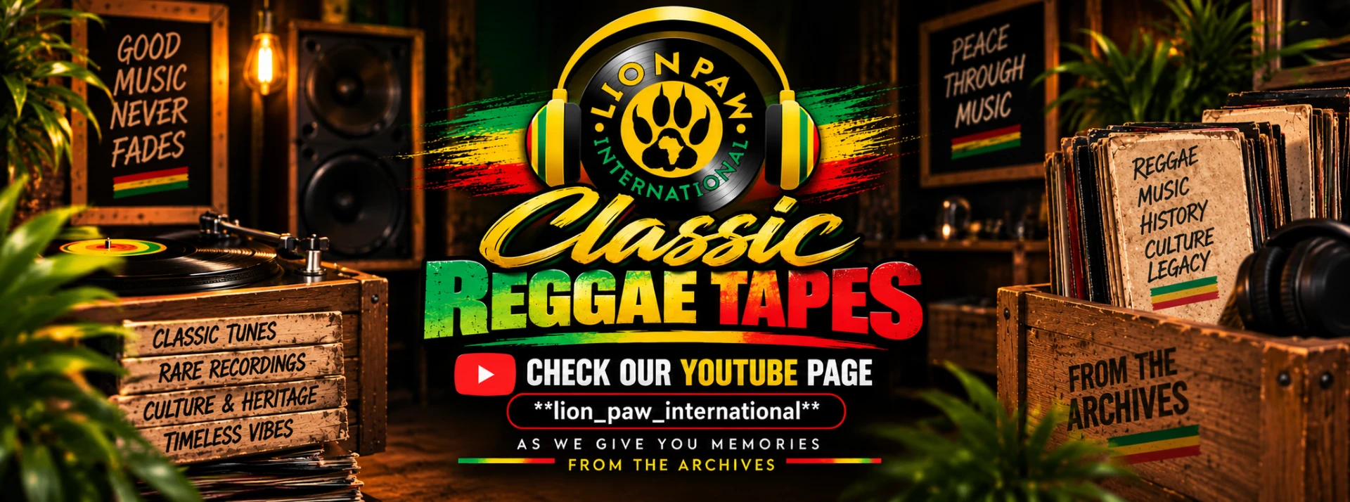 Classic Reggae Tapes — rare recordings and memories from the archives, now on YouTube at lion_paw_international